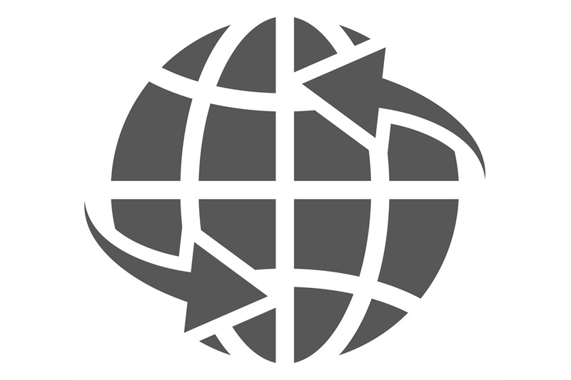 globe-icon-with-round-motion-arrows-around-world-symbol