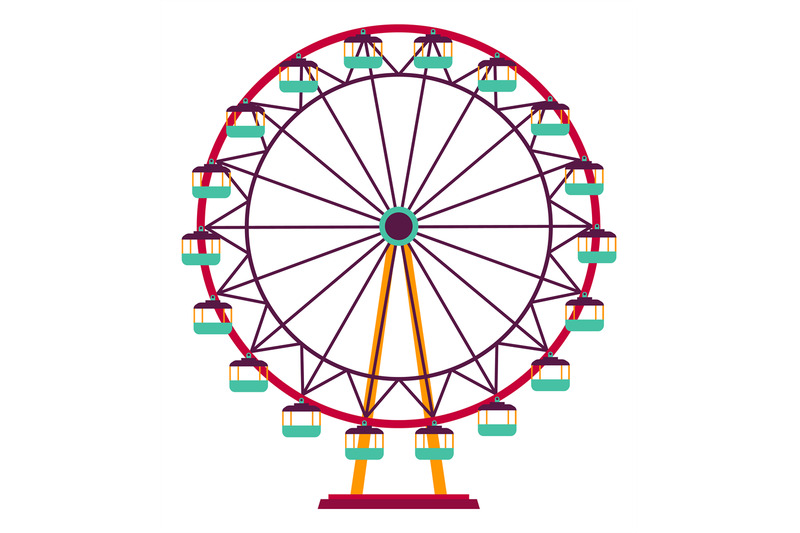 ferris-wheel-icon-colorful-amusement-park-attraction