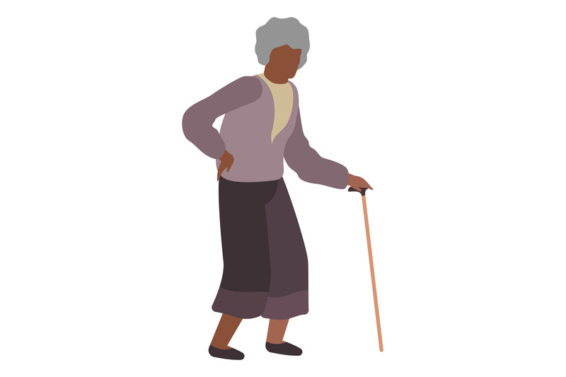 old-woman-standing-with-walking-cane-elderly-person-character