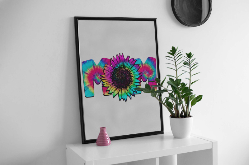 mom-sunflower-rainbow-color-sublimation