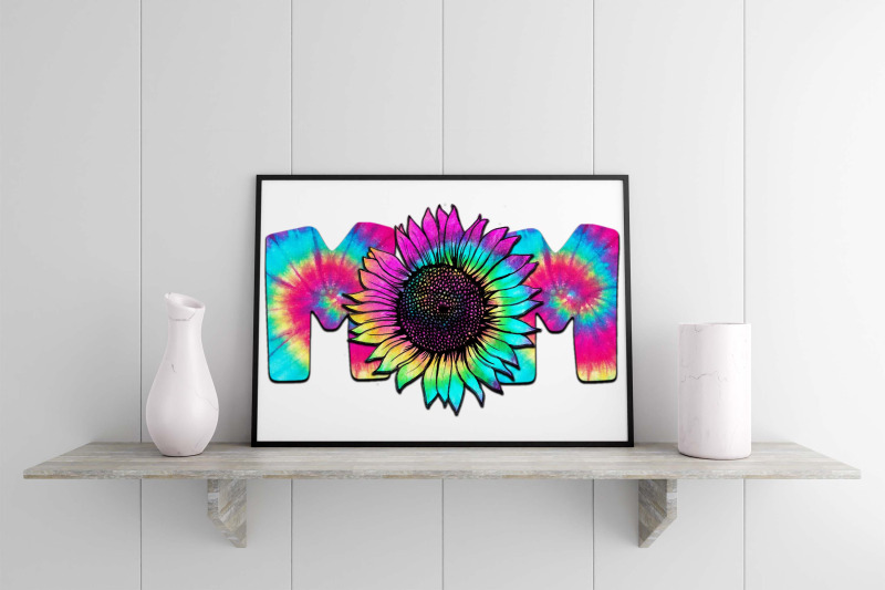 mom-sunflower-rainbow-color-sublimation