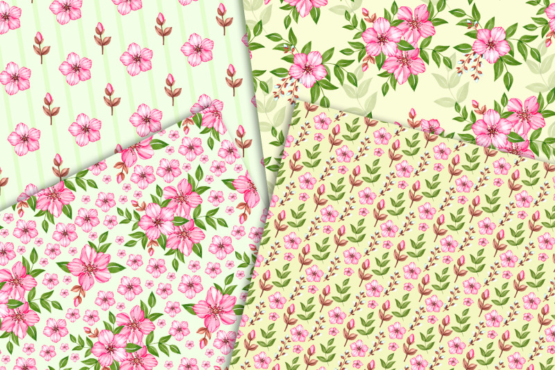 cherry-blossom-patterns-watercolor-patterns-png-jpg