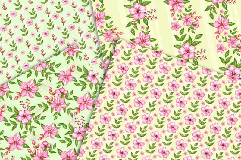 cherry-blossom-patterns-watercolor-patterns-png-jpg