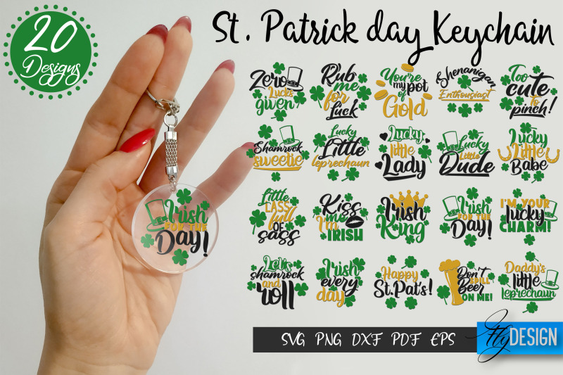 st-patricks-day-keychain-svg-good-luck