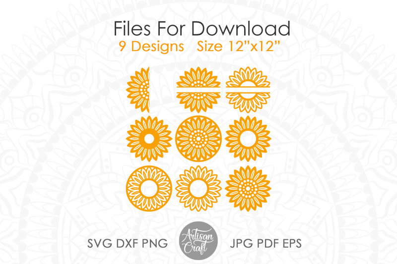 sunflower-monogram-svg