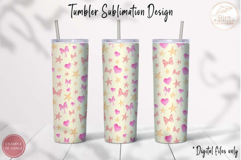 watercolor-birthday-cake-tumbler-sublimation-for-20-oz-skinny-tumbler