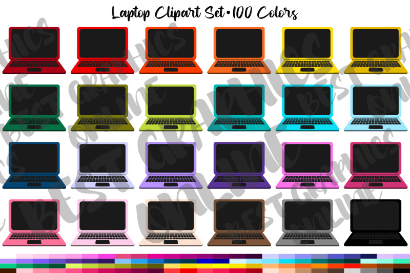 computer-clipart-laptop-printable-planner-stickers-clipart