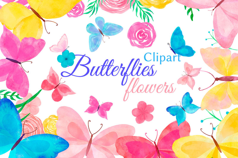 yellow-butterflies-and-flowers-clipart