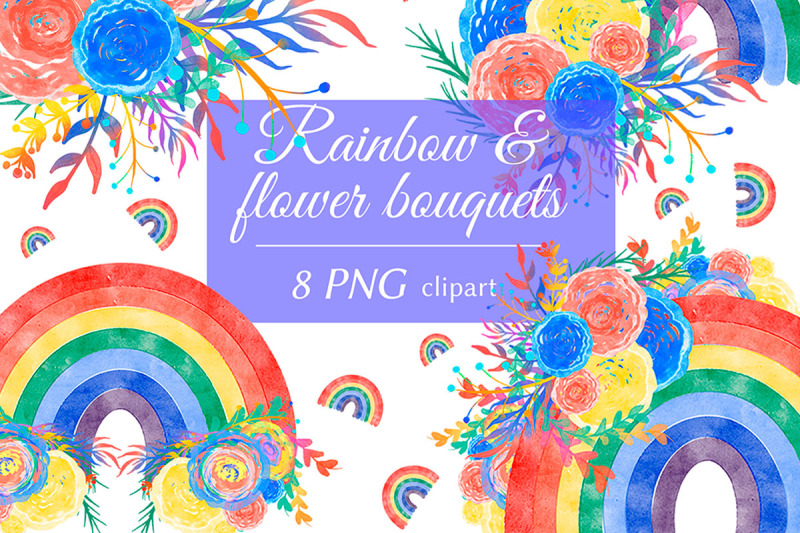 rainbow-and-floral-clipart