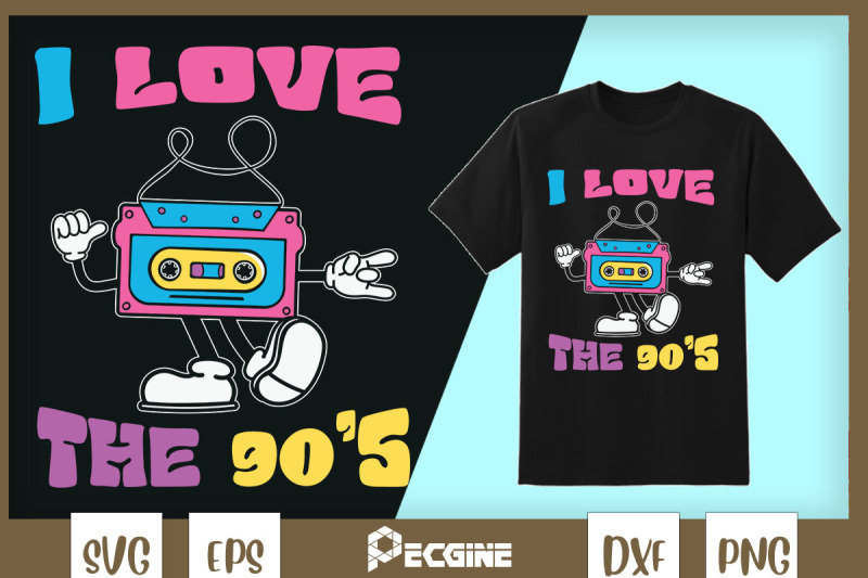 i-love-the-90s-cassette-retro-disco