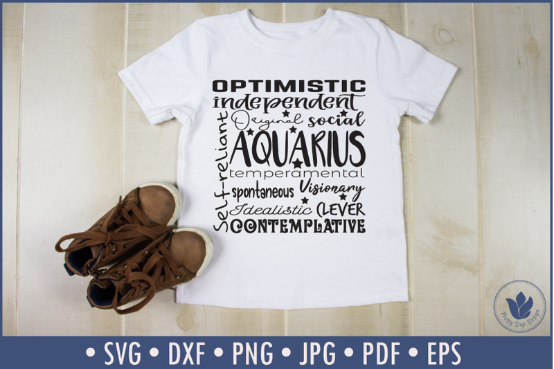aquarius-zodiac-sign-cut-file-square-typography