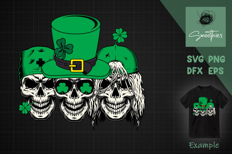 irish-mexican-sugar-skull-leprechauns