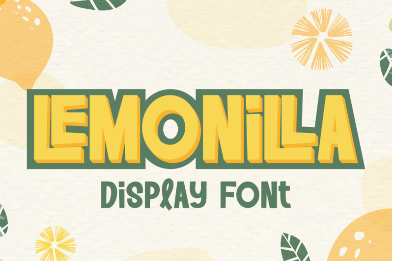 lemonilla-quirky-display-font