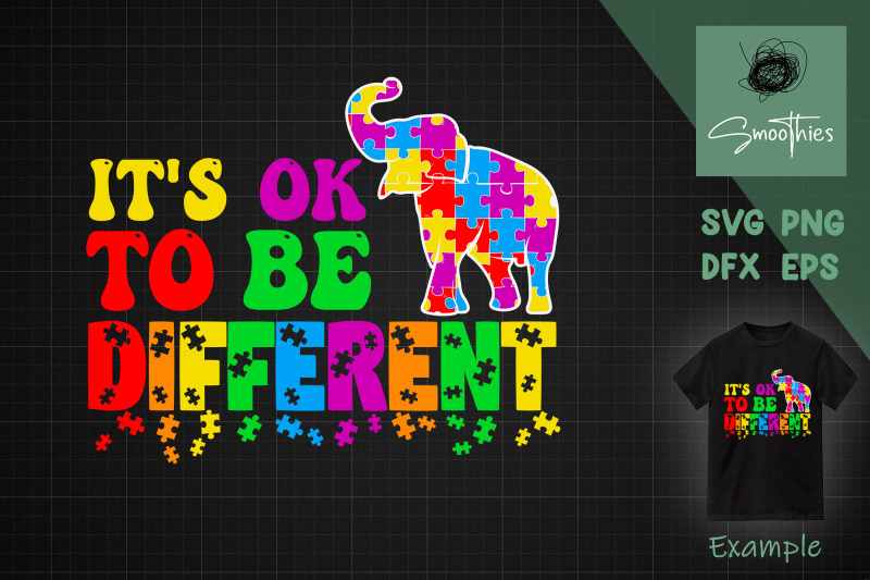 autism-elephant-its-ok-to-be-different