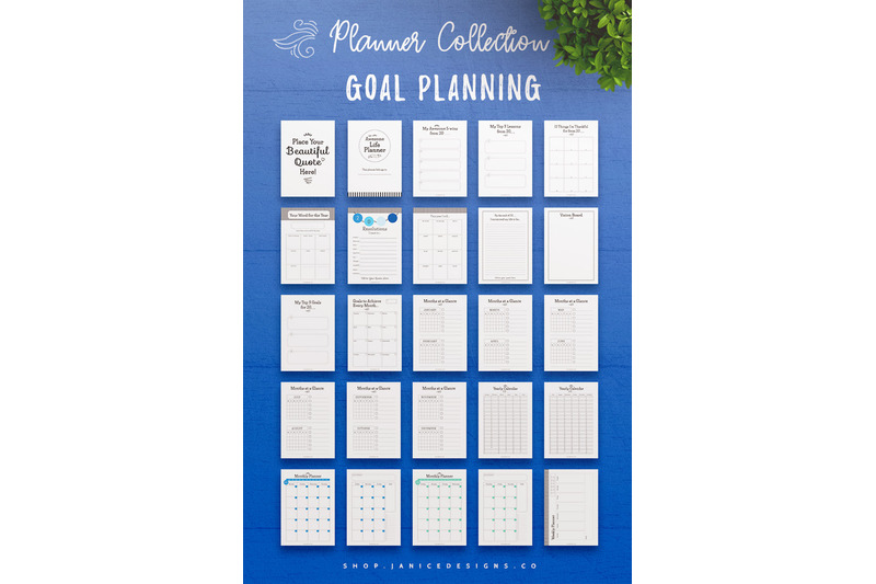 goal-planning-indesign-templates-collection