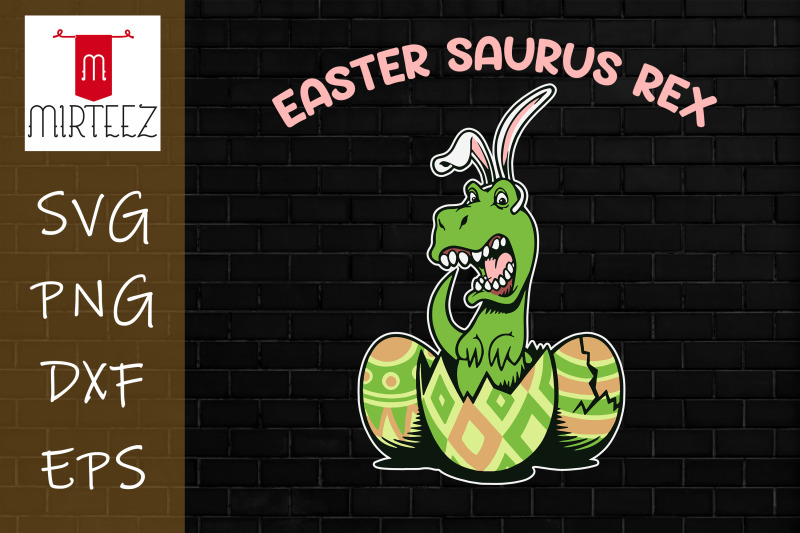 easter-day-t-rex-with-bunny-ears-eggs