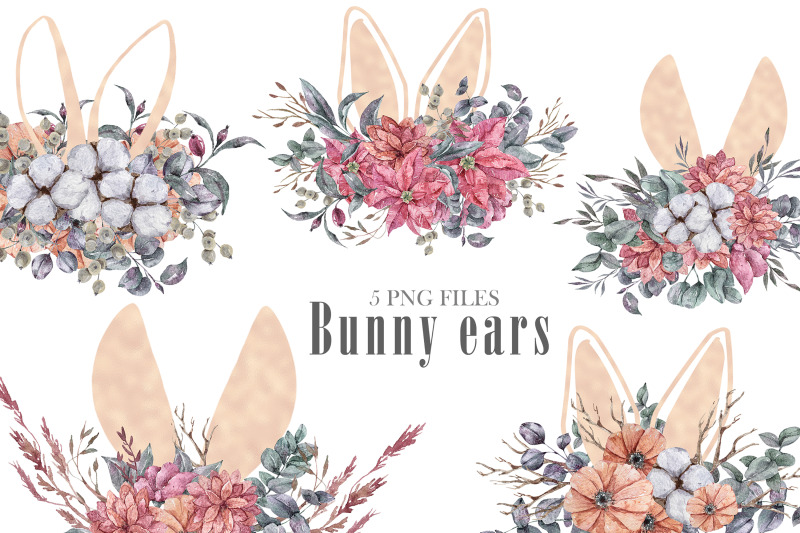 watercolor-easter-bunny-ears-clipart-5-png-files