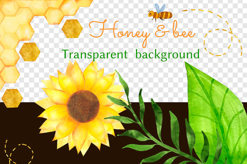 honey-and-bee-clipart-honey-clipart-watercolor-clipart