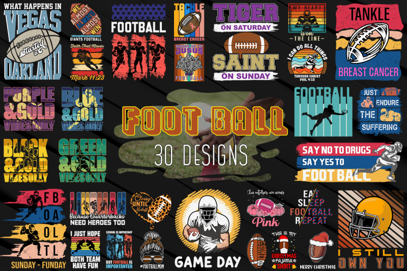 football-tshirt-design-bundle