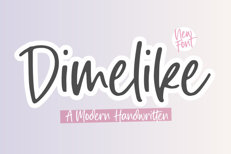 dimelike-modern-handwritten-font