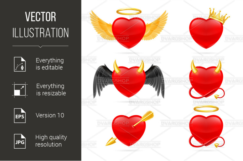 heart-icons-set