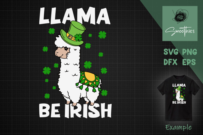 llama-be-irish-shamrock-st-patricks-day