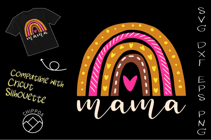 mama-vintage-rainbow-happy-mother-day