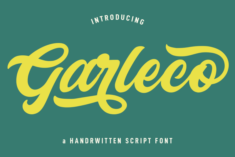 garleco-retro-script-font