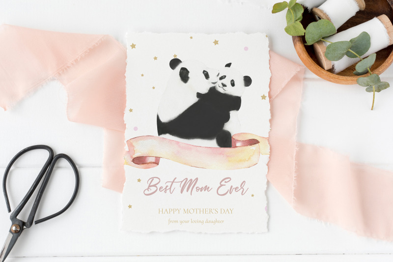 mother-039-s-day-panda-greeting-cards-template