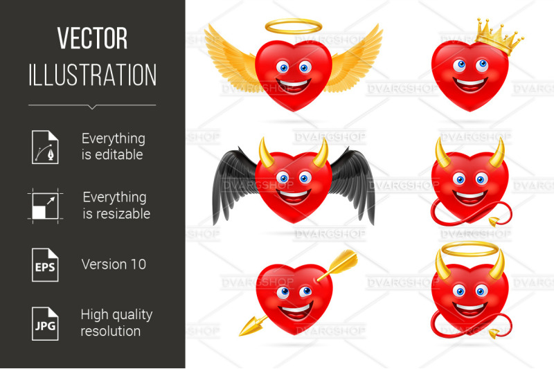 heart-icons-set