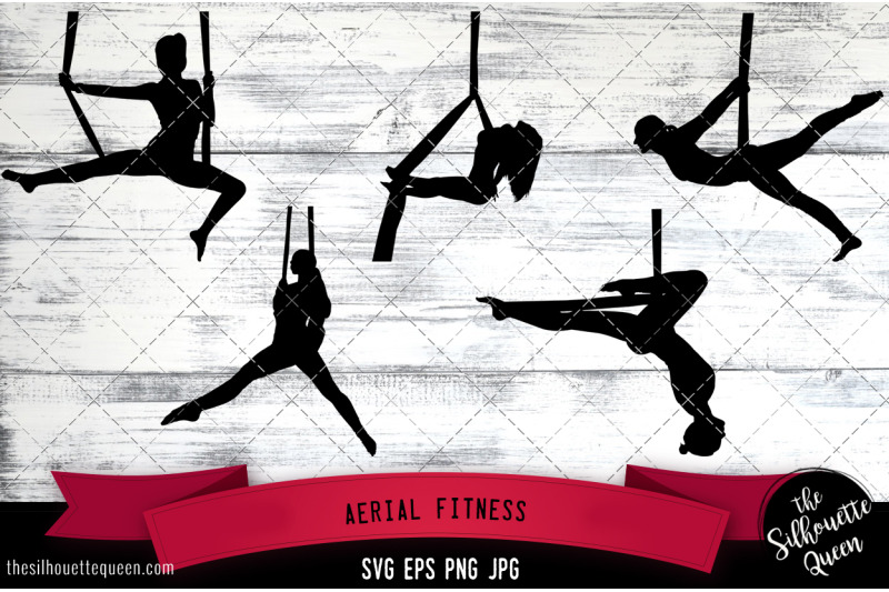 aerial-fitness-silhouette-vector-svg