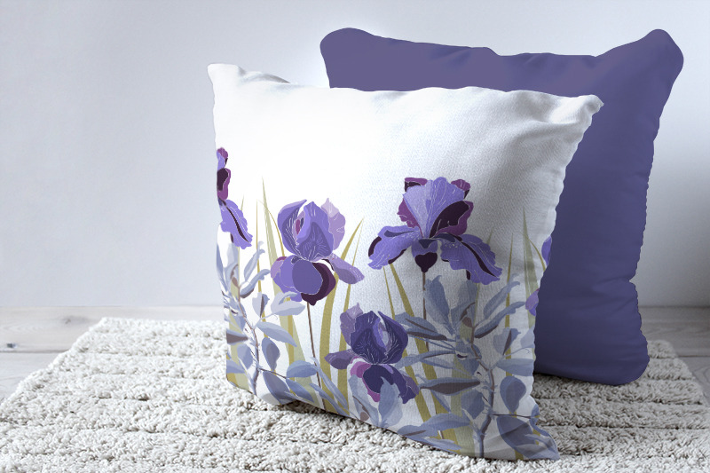 lilac-iris-flowers