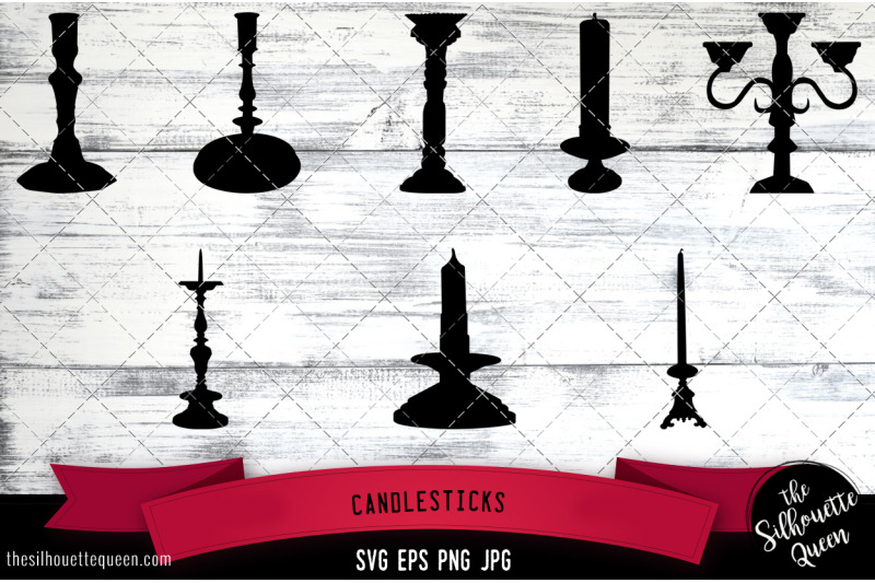 candlesticks-silhouette-vector-svg