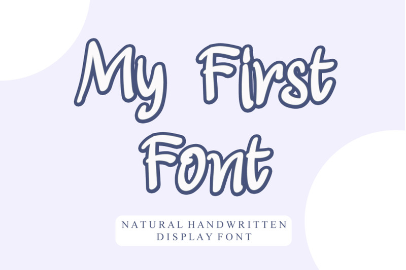 my-first-font