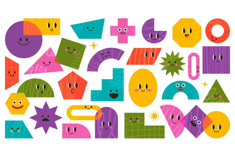 abstract-geometric-comic-shapes-cute-doodle-characters-bright-figure