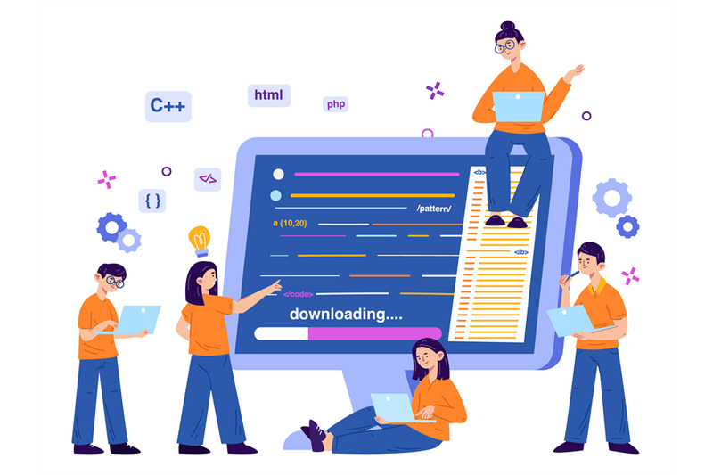website-software-developing-app-programmers-team-concept-code-engene