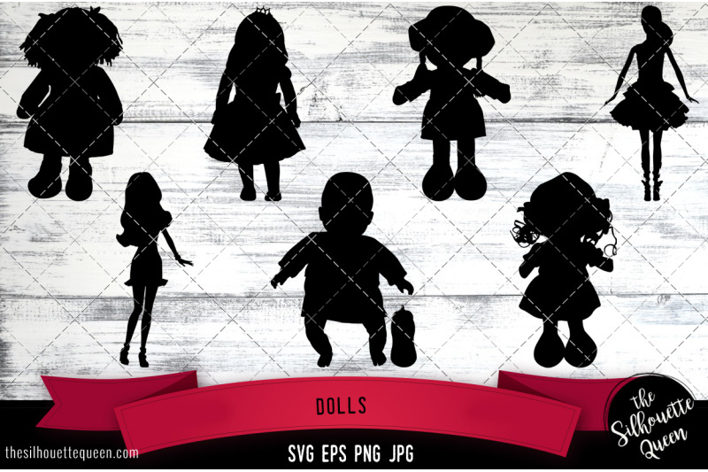 dolls-silhouette-vector-svg