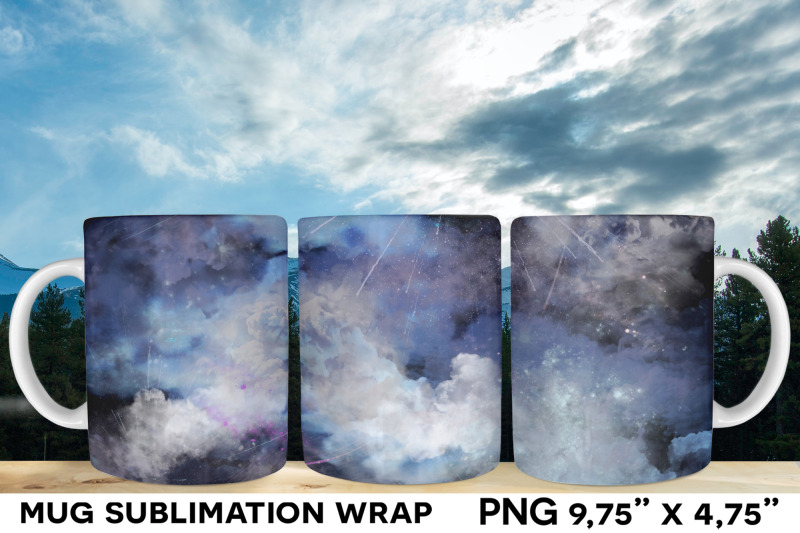 cloud-sky-background-mug-wrap-sublimation
