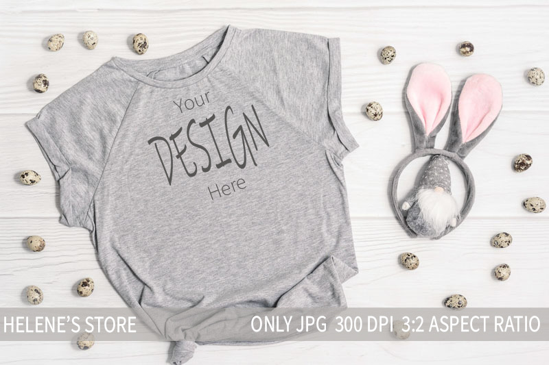 easter-gray-t-shirt-mockup