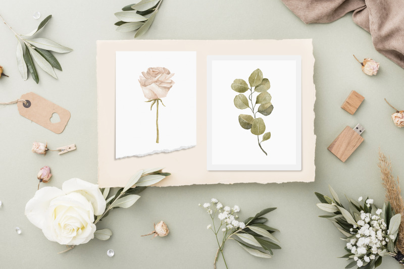 boho-floral-clipart-spring-flower-elements-wedding-floral-set