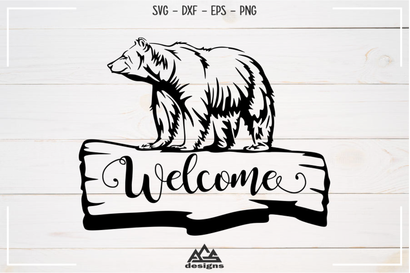 bear-grizzly-welcome-sign-decals-svg-design
