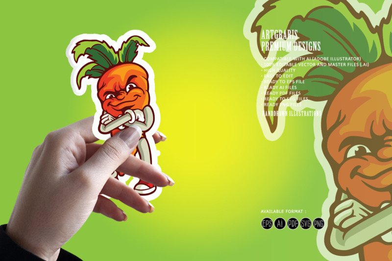 vegetarian-smile-carrot-logo-mascot-illustrations