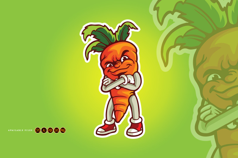 vegetarian-smile-carrot-logo-mascot-illustrations