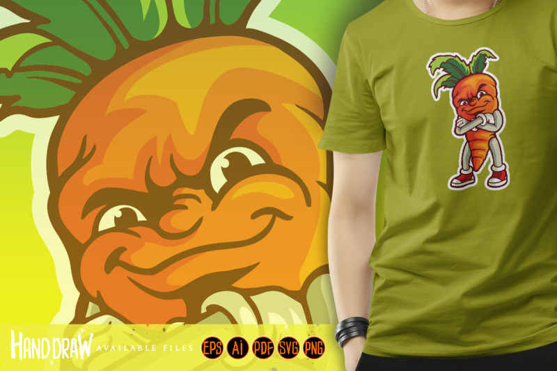 vegetarian-smile-carrot-logo-mascot-illustrations