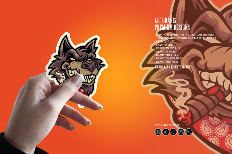 wolf-head-cigar-logo-mascot-illustrations