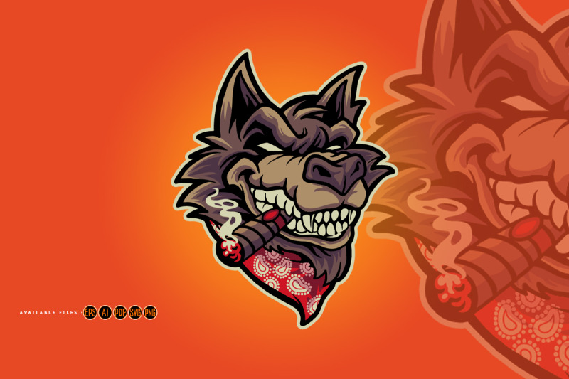 wolf-head-cigar-logo-mascot-illustrations