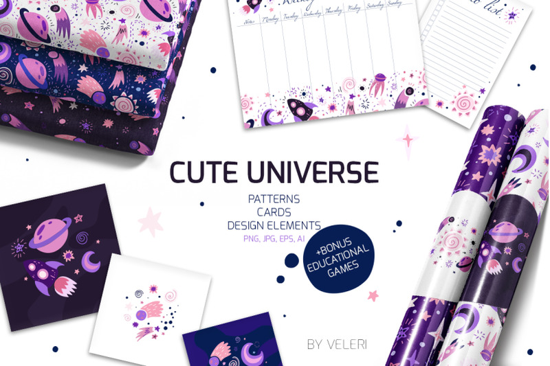 vector-set-cute-universe