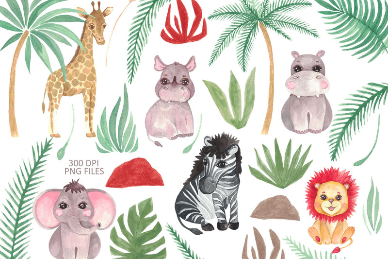 watercolor-safari-baby-animals-clipart