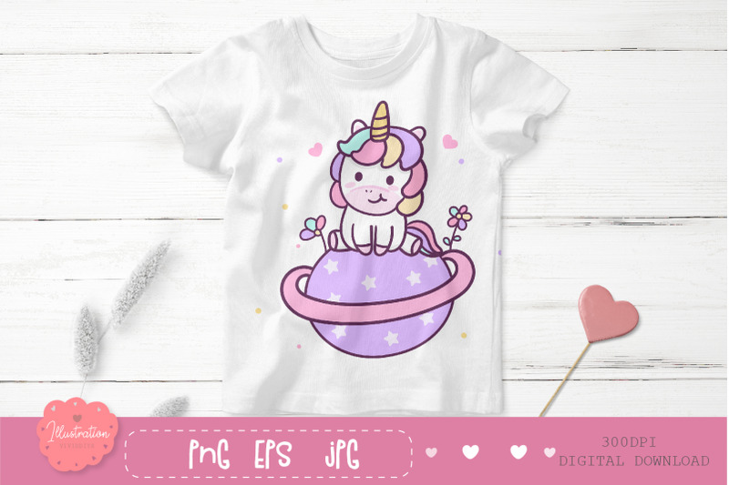 cute-unicorn-png-kawaii-clipart-fairytale-birthday-pony