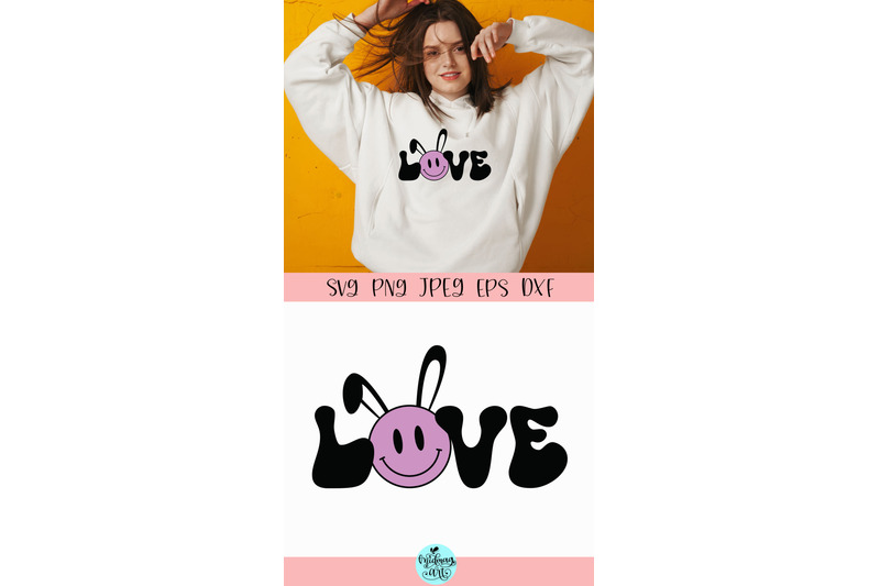 love-bunny-svg-groovy-easter-svg